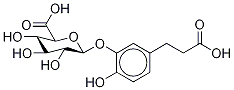 5-(2-Carboxyethyl)-2-hydroxyphenyl β-D-Glucopyranosiduronic Acid Struktur