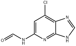 N-(7-CHLORO-1H-IMIDAZO[4,5-B]PYRIDIN-5-YL)FORMAMIDE Struktur