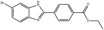 ethyl 4-(5-broMo-1H-benzo[d]iMidazol-2-yl)benzoate Struktur