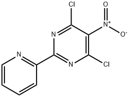 4,6-Dichloro-5-nitro-2-(pyridin-2-yl)pyrimidine Struktur