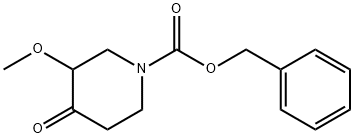 benzyl 3-methoxy-4-oxopiperidine-1-carboxylate Struktur