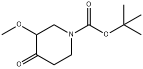 tert-butyl 3-methoxy-4-oxopiperidine-1-carboxylate Struktur