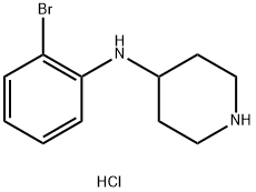 N-(2-BroMophenyl)piperidin-4-aMine dihydrochloride Struktur