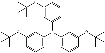 Tris-(p-TerT-buToxyphenyl) phosphine Struktur