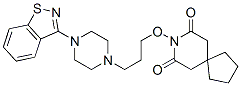 8-((3-(4-(1,2-benzisothiazol-3-yl)-1-piperazinyl)propyl)oxy)-8-azaspiro(4.5)decane-7,9-dione Struktur