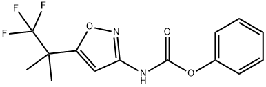 [5-(2,2,2-TRIFLUORO-1,1-DIMETHYL-ETHYL)-ISOXAZOL-3-YL]-CARBAMIC ACID PHENYL ESTER Struktur