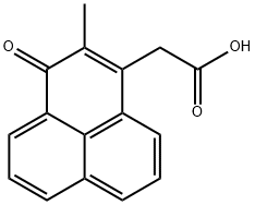 2-methyl-1-oxo-1H-phenalene-3-acetic acid Struktur