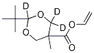 2-tert-Butyl-5-methyl-1,3-dioxane-5-carboxylic Acid Vinyl Ester-d3 Struktur