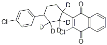 2-Chloro-3-[4-(4-chlorophenyl)cyclohexyl-d5]-1,4-naphthalenedione Struktur