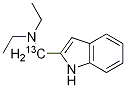 Indole 2-N,N-Diethylmethylamine-13C Struktur