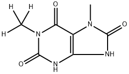 1,7-Dimethyluric Acid-d3 Struktur