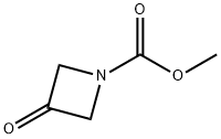 1-Azetidinecarboxylic acid, 3-oxo-, methyl ester (9CI) Struktur