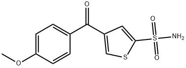 4-(4-Methoxybenzoyl)-2-thiophenesulfonamide Struktur