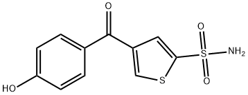 4-(4-Hydroxybenzoyl)-2-thiophenesulfonamide Struktur