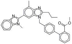 Methyl 4’-[[2-n-Propyl-4-methyl-6-(1-methylbenzimidazol-2-yl)-benzimidazol-1-yl]methyl]biphenyl-2-carboxylate-D3 Struktur