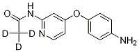 [4-(4-Aminophenoxy)(2-pyridyl)]-N-(methyl-d3)carboxamide Struktur