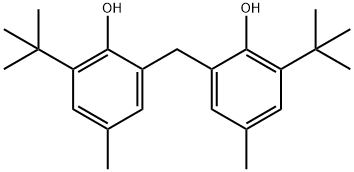 2,2'-Methylenebis(6-tert-butyl-4-methylphenol) Structure