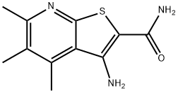 3-Amino-4,5,6-trimethylthieno[2,3-b]pyridine-2-carboxamide Struktur