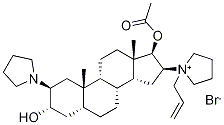 2-Pyrrolidinyl Desmorpholinylrocuronium Bromide  Struktur