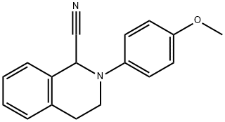 1,2,3,4-tetrahydro-2-(4-Methoxyphenyl)-1-Isoquinolinecarbonitrile Struktur