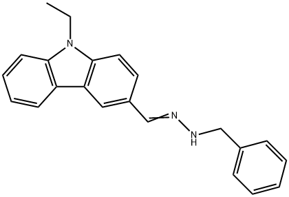 N-ETHYL-CARBAZOL-3-ALDEHYDE-N-METHYL-N-PHENYL-HYDRAZONE Struktur