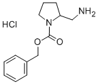 benzyl 2-(aminomethyl)pyrrolidine-1-carboxylate hydrochloride Struktur