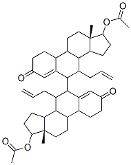 6,6'-bi(7-allyl-3-oxo-4-estren-17-yl acetate) Struktur