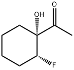 Ethanone, 1-(2-fluoro-1-hydroxycyclohexyl)-, trans- (9CI) Struktur