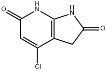 4-chloro-1H-pyrrolo[2,3-b]pyridine-2,6(3H,7H)-dione Struktur