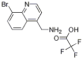 (8-bromoquinolin-4-yl)methanamine 2,2,2-trifluoroacetate Struktur