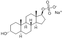 5A-ANDROSTANE-3A,17B-DIOL 17-SULFATETRIE THYLAMMONI Struktur