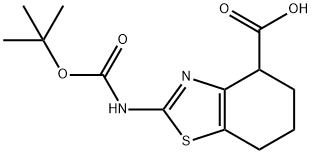 2-tert-ButoxycarbonylaMino-4,5,6,7-tetrahydro-benzothiazole-4-carboxylic acid Struktur