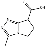 6,7-dihydro-3-Methyl-5H-Pyrrolo[2,1-c]-1,2,4-triazole-7-carboxylic acid Struktur