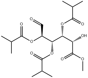 Methyl 2,3,4-Tri-O-isobutyryl-D-glucopyranuronate Struktur