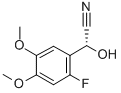 (2-FLUORO-4,5-DIMETHOXYPHENYL)-(R)-HYDROXYACETONITRILE Struktur