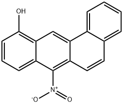 Benz(a)anthracen-11-ol, 7-nitro- Struktur