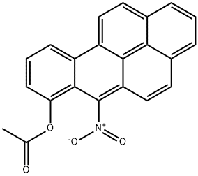 6-Nitrobenzo(a)pyren-7-ol acetate (ester) Struktur