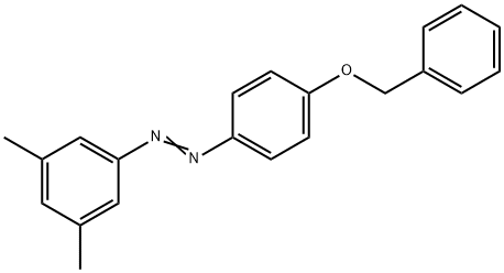 (3,5-dimethylphenyl)-(4-phenylmethoxyphenyl)diazene Struktur