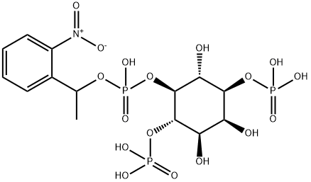 inositol 1,4,5-trisphosphate 1-(2-nitrophenyl)ethyl ester Struktur