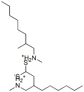 bis(beta-dimethyl octylammonium ethyl)disulfide Struktur