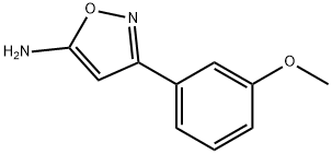 3-(3-METHOXY-PHENYL)-ISOXAZOL-5-YLAMINE Struktur