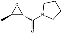 Pyrrolidine, 1-[(3-methyloxiranyl)carbonyl]-, trans- (9CI) Struktur