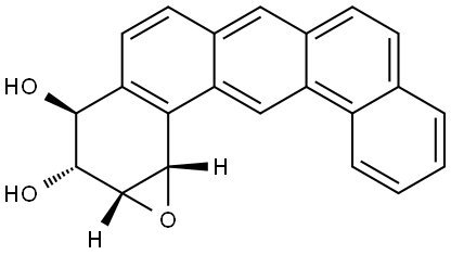 dibenz(a,j)anthracene-3,4-diol-1,2-epoxide Struktur