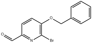 5-(Benzyloxy)-6-broMopicolinaldehyde Struktur