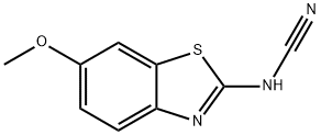 Cyanamide, (6-methoxy-2-benzothiazolyl)- (9CI) Struktur