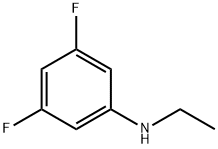 Benzenamine, N-ethyl-3,5-difluoro- (9CI) Struktur