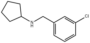 N-[(3-chlorophenyl)methyl]cyclopentanamine Struktur