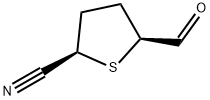 2-Thiophenecarbonitrile, 5-formyltetrahydro-, cis- (9CI) Struktur