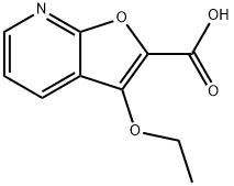 Furo[2,3-b]pyridine-2-carboxylic acid, 3-ethoxy- (9CI) Struktur