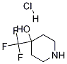 4-(trifluoromethyl)piperidin-4-ol hydrochloride Struktur